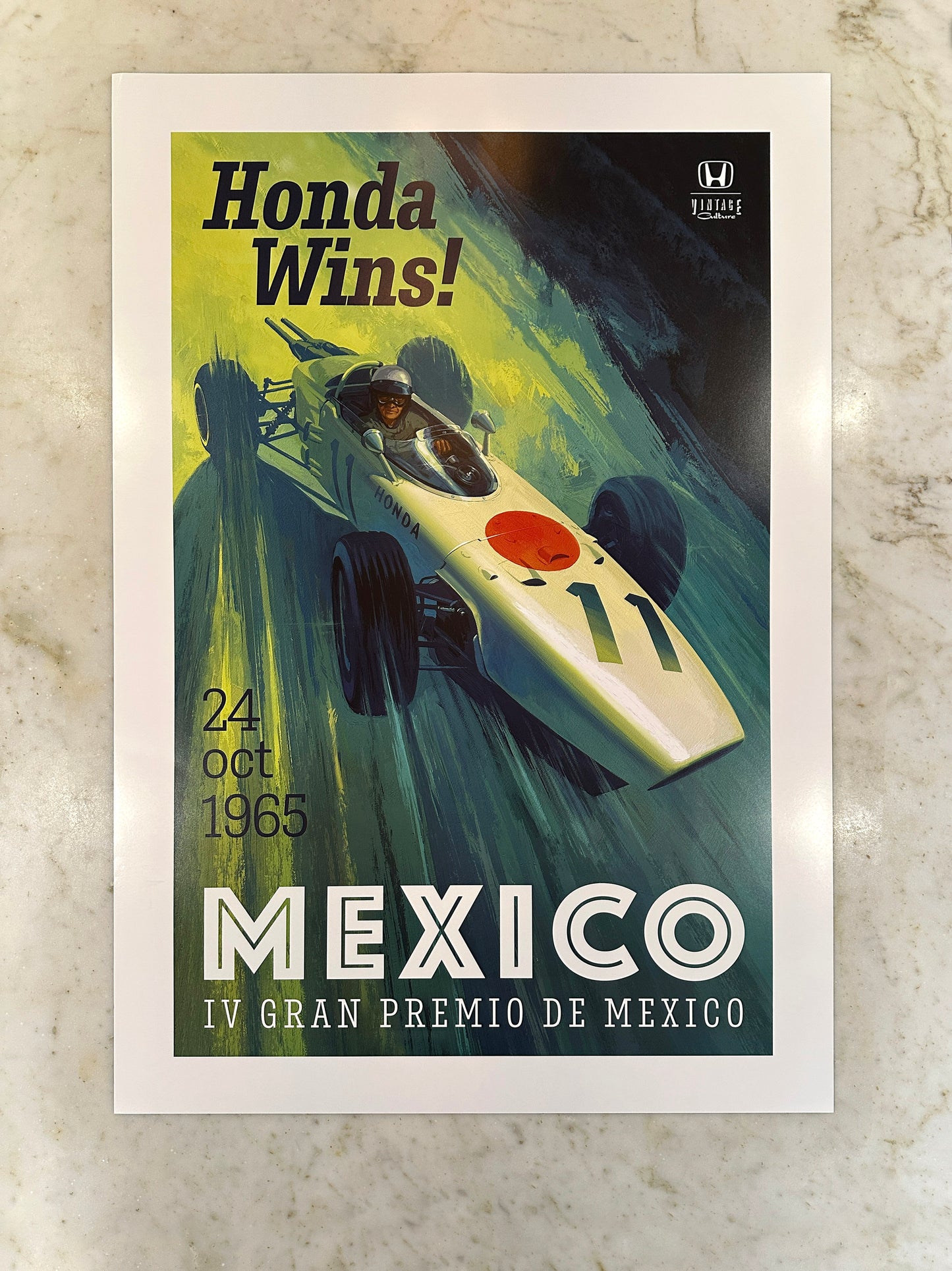 1965 Mexican Grand Prix Poster
