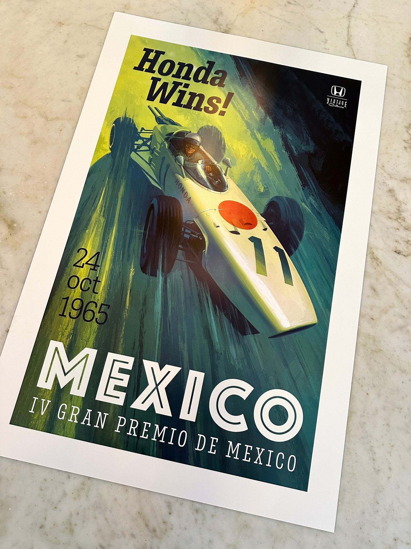 1965 Mexican Grand Prix Poster
