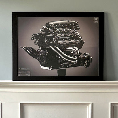 RA166E - Honda V6 Turbo F1 Engine Poster