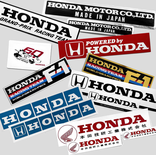 Honda Vintage Culture Sticker Bundle - 9 pack