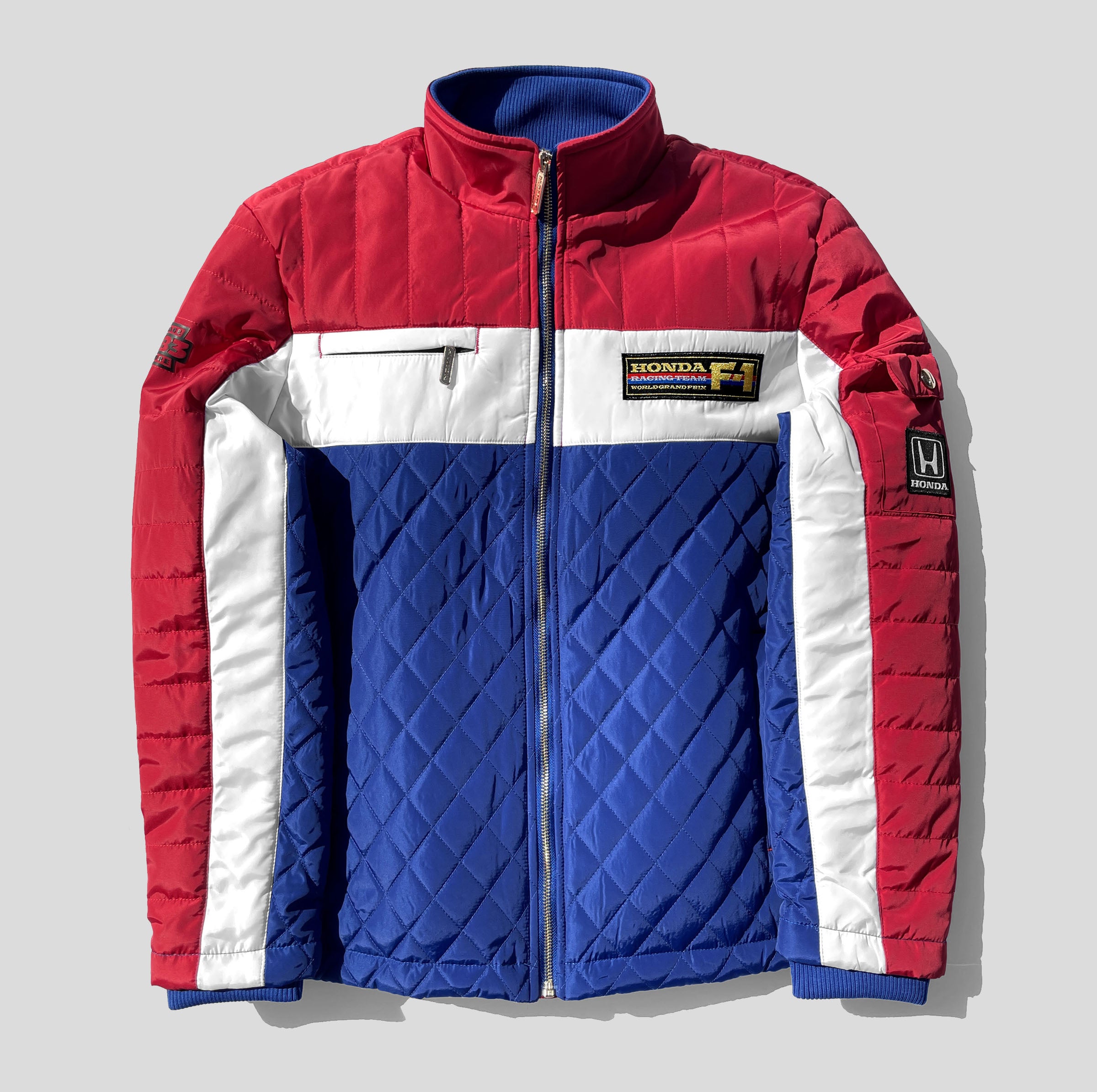 Honda Racingジャケット Lサイズ 赤青黒 1983 Honda Racing Team F1 Quilted Jacket – Vintage Culture