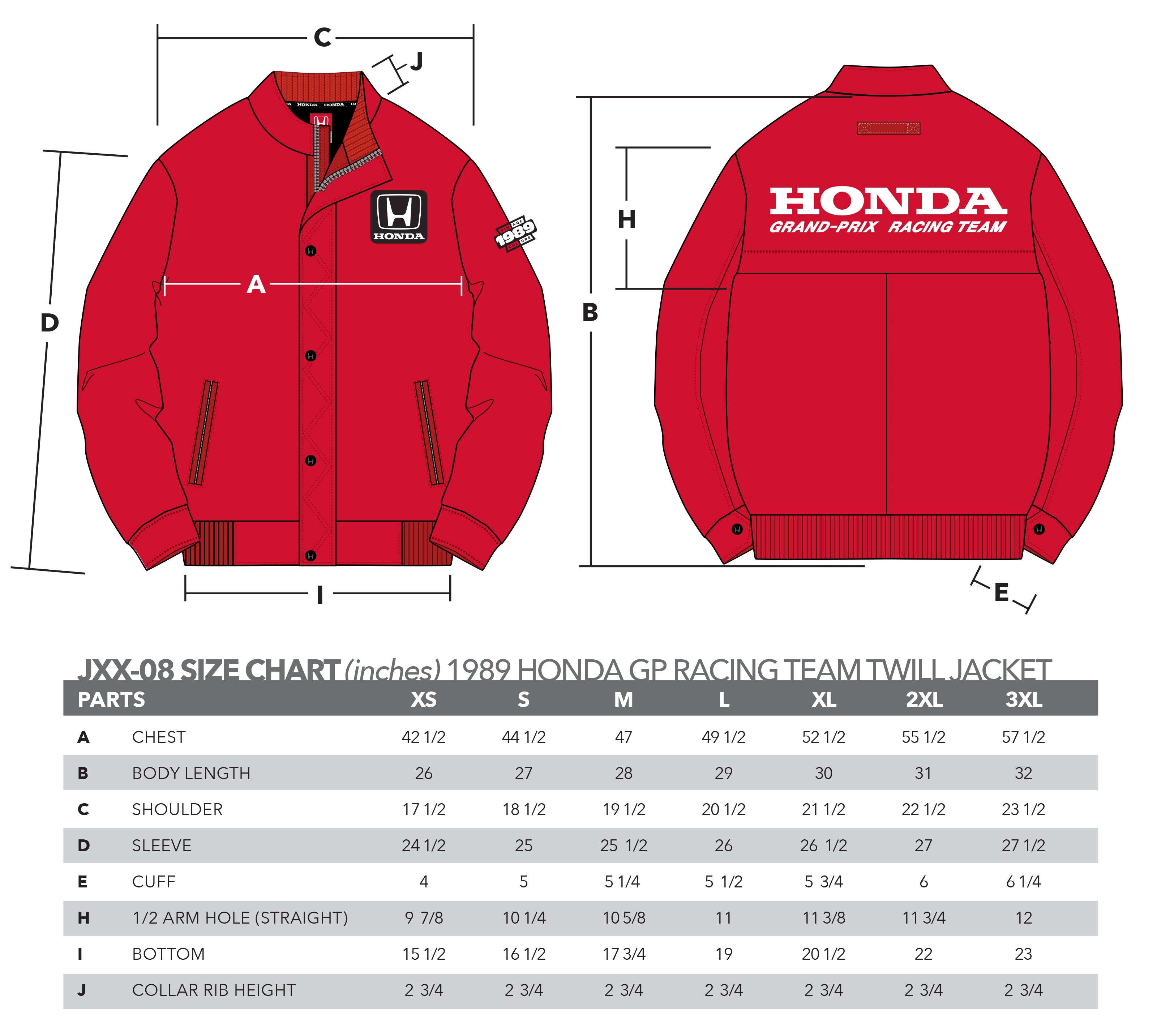1989 Honda Grand Prix Racing Team Twill Jacket – Vintage Culture