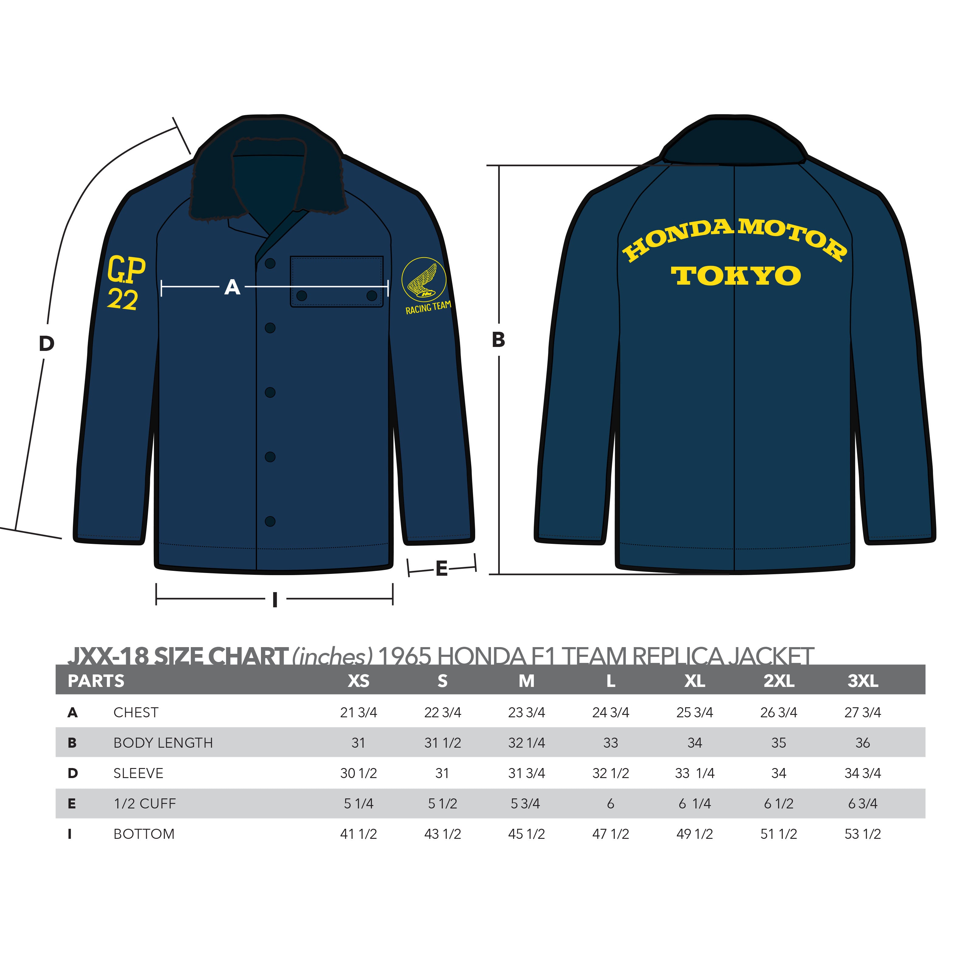 1965 Honda F1 Team Replica Jacket – Vintage Culture