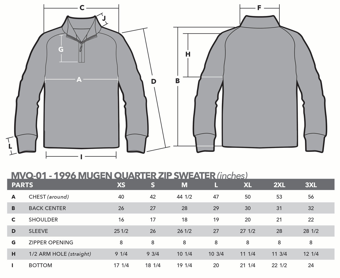 1996 Mugen-Honda F1 Team 1/4 Zip