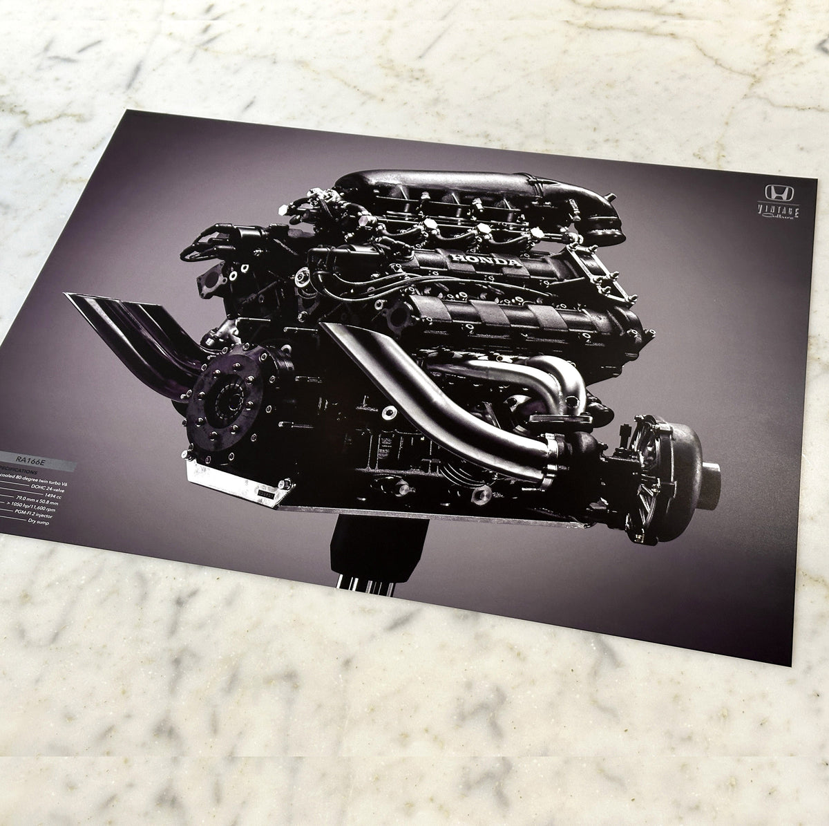 RA166E - Honda V6 Turbo F1 Engine Poster