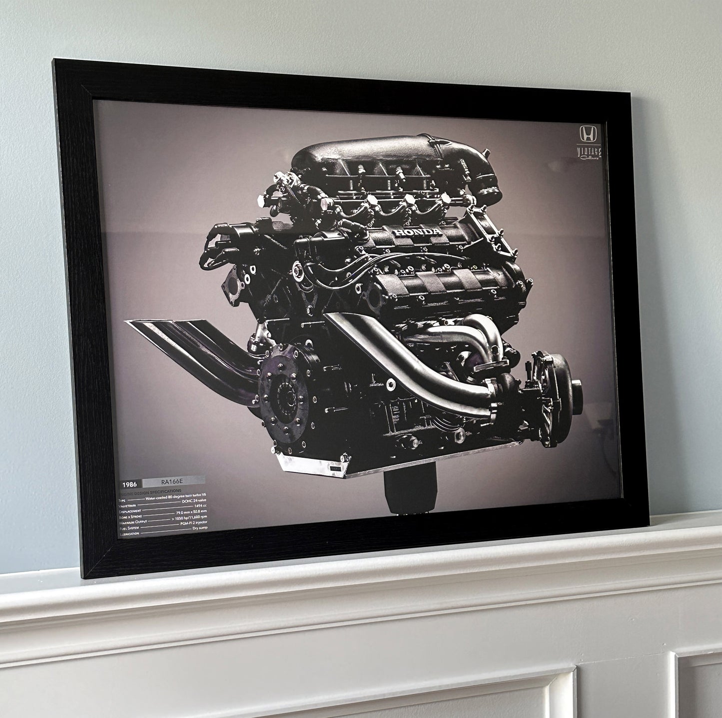 RA166E - Honda V6 Turbo F1 Engine Poster