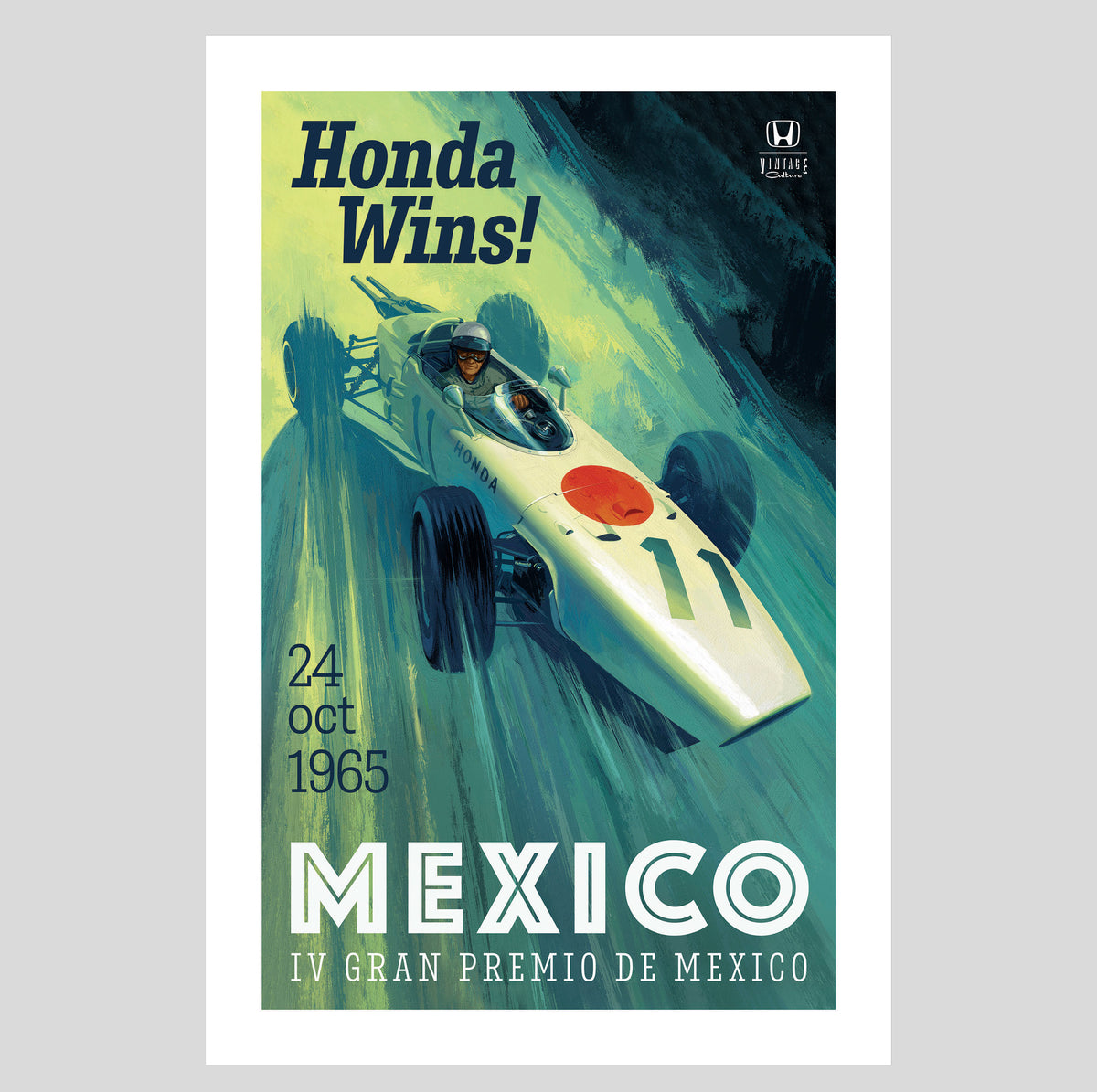 Honda F1 Poster Bundle 1: Mexico, Hungary, RA166E