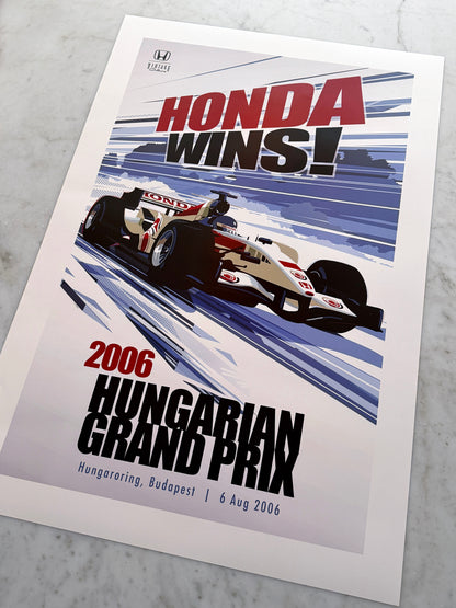 2006 Hungarian Grand Prix Poster