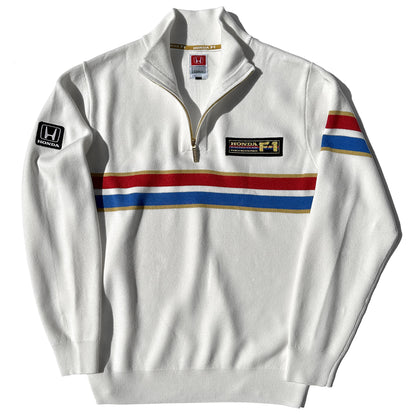 1986 Honda F1 Team 1/4-Zip Sweater (White)
