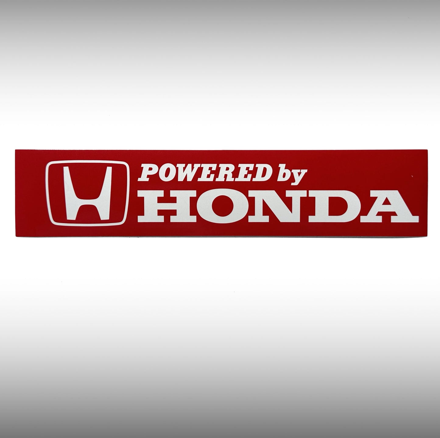 1980's Powered by Honda Logo Sticker (red)