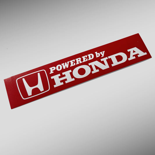 1980's Powered by Honda Logo Sticker (red)