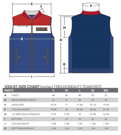 1983 Honda Racing Team F1 Vest