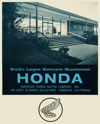 1963 American Honda Gardena California Hoodie