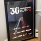 30th Anniversary Type R Poster - Black